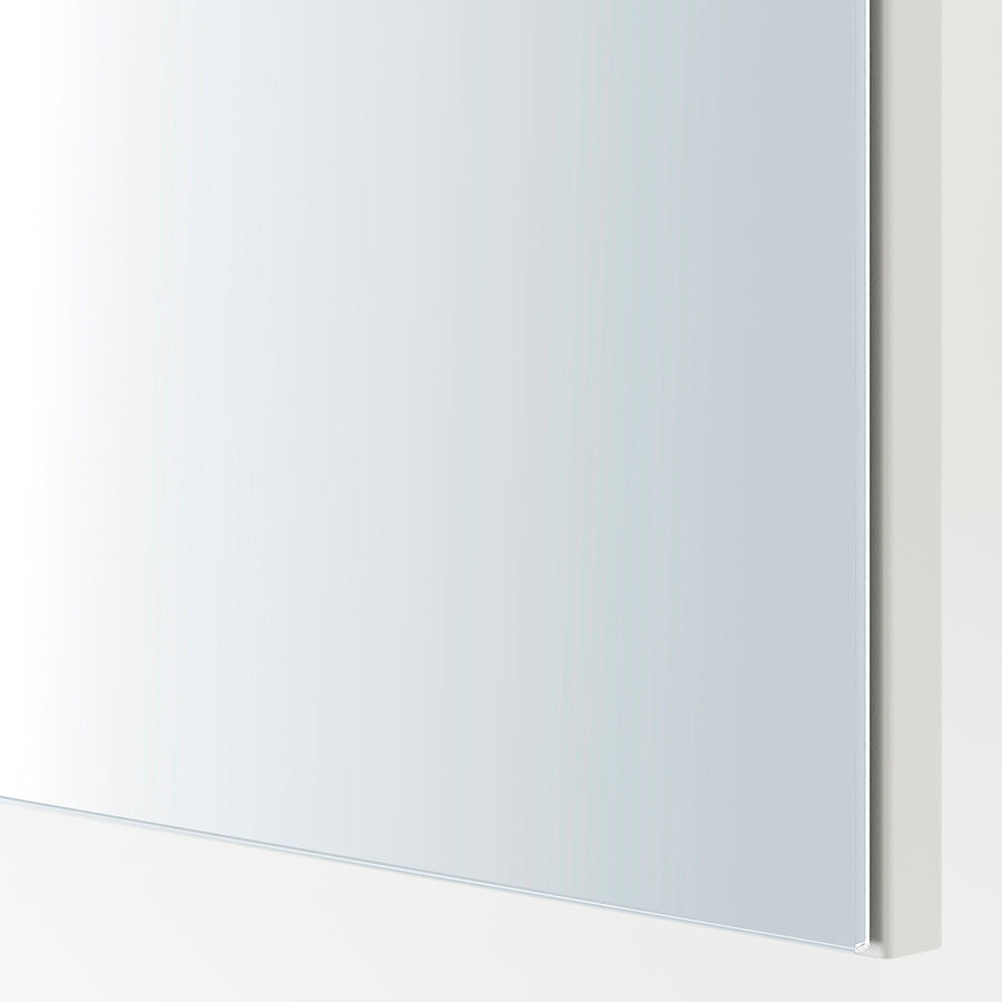 ENHET mirror cabinet with door, white, 40x17x75 cm