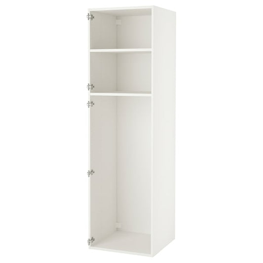 ENHET high cabinet with 2 shelves, white, 60x210 cm