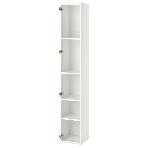 ENHET high cb w 4 shelves, white, 30x30x180 cm