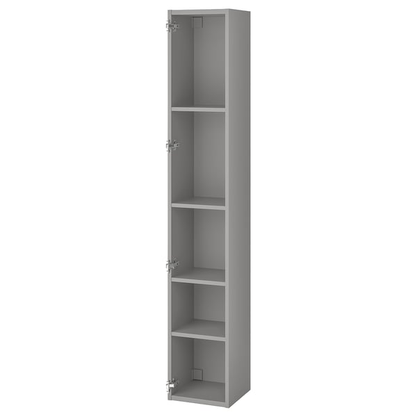 ENHET high cb w 4 shelves, grey, 30x30x180 cm