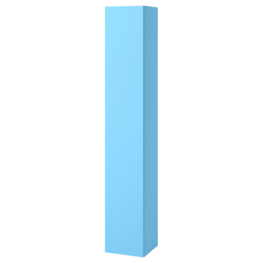 ENHET high cabinet with door, light blue, 30x32x180 cm