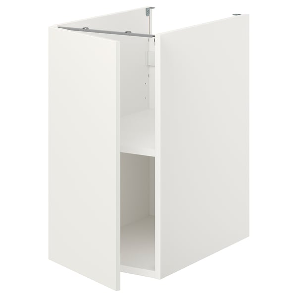 ENHET bc w shlf/door, white, 40x62x75 cm