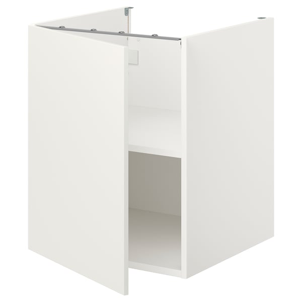 ENHET bc w shlf/door, white, 60x62x75 cm