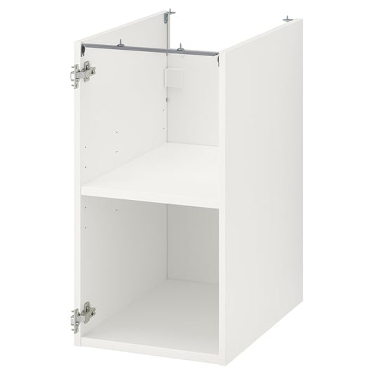 ENHET base cb w shelf, white, 40x60x75 cm