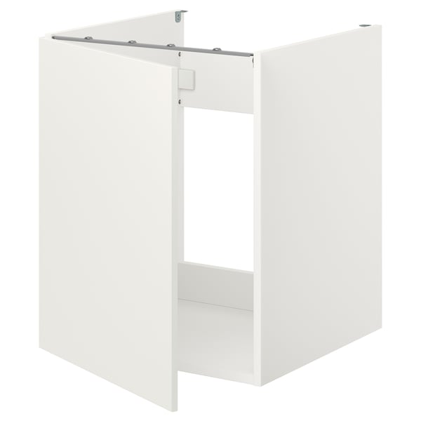 ENHET bc f sink/door, white, 60x62x75 cm