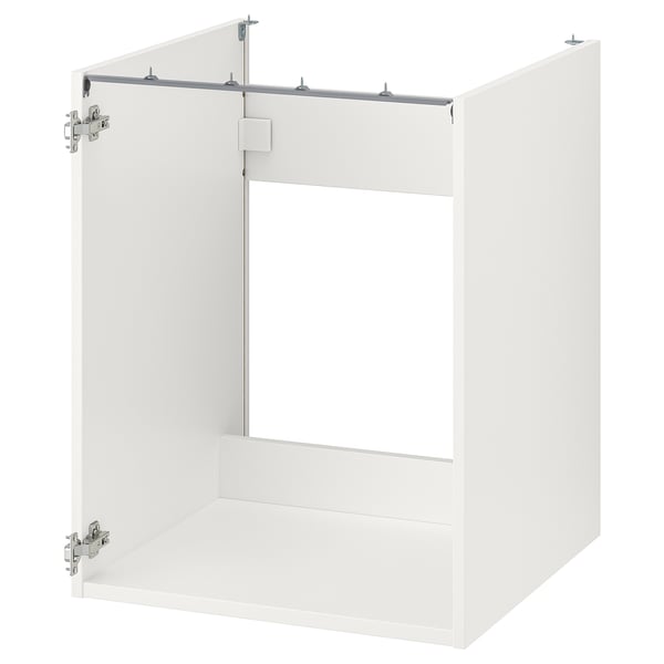 ENHET base cb f sink, white, 60x60x75 cm