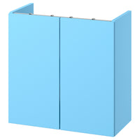 ENHET wash-stand with doors, light blue, 60x32x60 cm