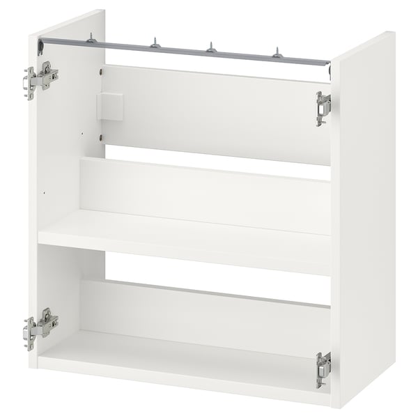 ENHET base cb f washbasin w shelf, white, 60x30x60 cm