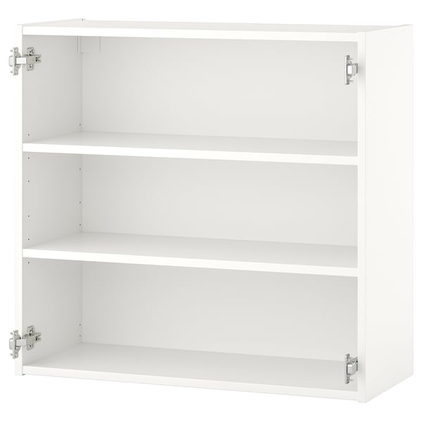 ENHET wall cb w 2 shelves, white, 80x30x75 cm