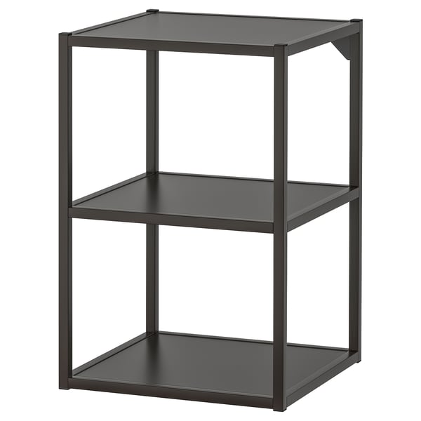 ENHET base fr w shelves, anthracite, 40x40x60 cm