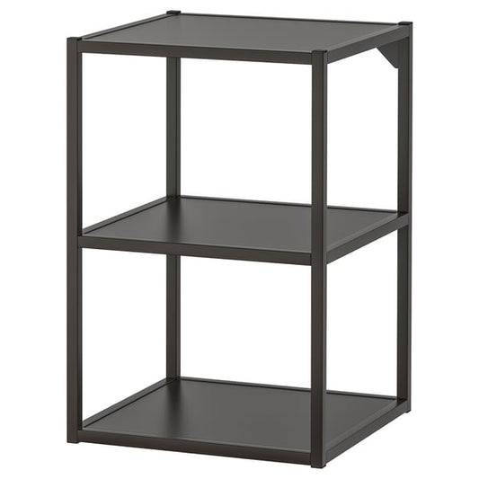ENHET base fr w shelves, anthracite, 40x40x60 cm