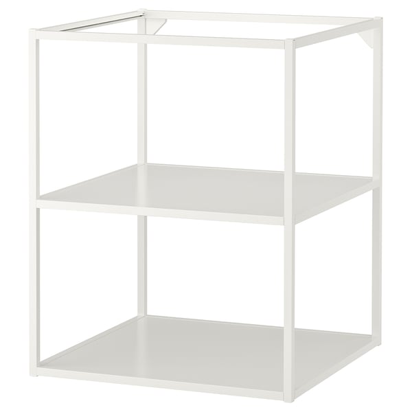 ENHET base fr w shelves, white, 60x60x75 cm