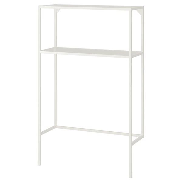 ENHET frame w shelves for washing machine, white, 80x30x129 cm