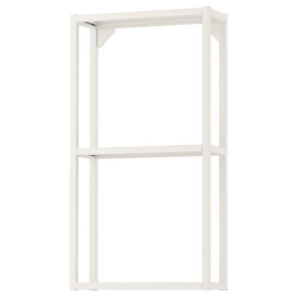 ENHET wall fr w shelves, white, 40x15x75 cm