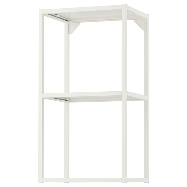 ENHET wall fr w shelves, white, 40x30x75 cm