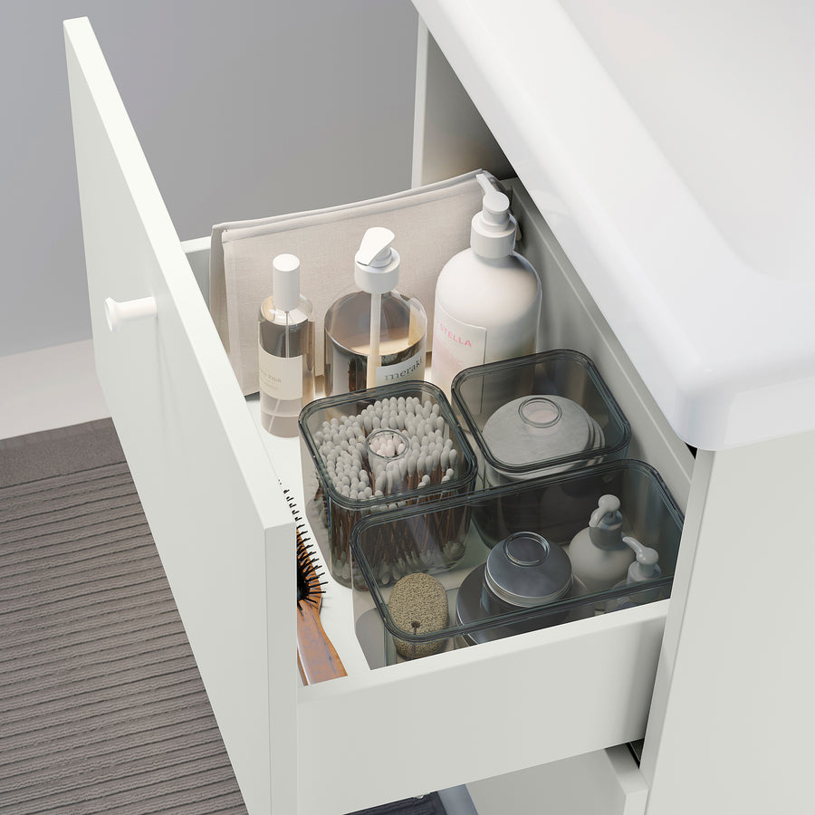 ENHET / TVÄLLEN wash-stnd w drawers/wash-basin, white, 44x43x65 cm