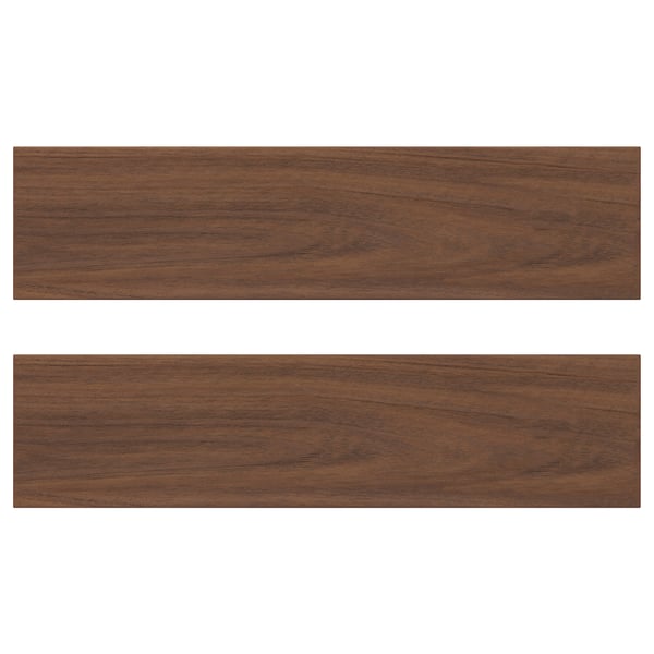 ENKÖPING drawer front, brown walnut effect, 40x10 cm, 2 pack