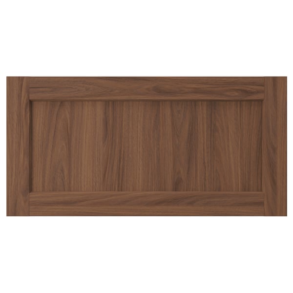 ENKÖPING drawer front, brown walnut effect, 80x40 cm