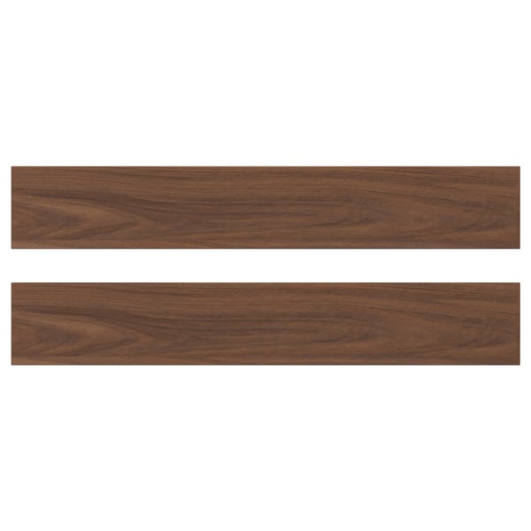 ENKÖPING drawer front, brown walnut effect, 60x10 cm, 2 pack