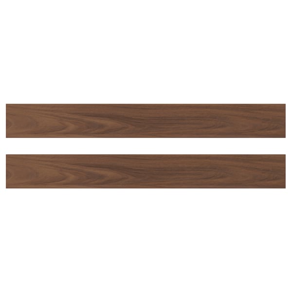 ENKÖPING drawer front, brown walnut effect, 80x10 cm, 2 pack