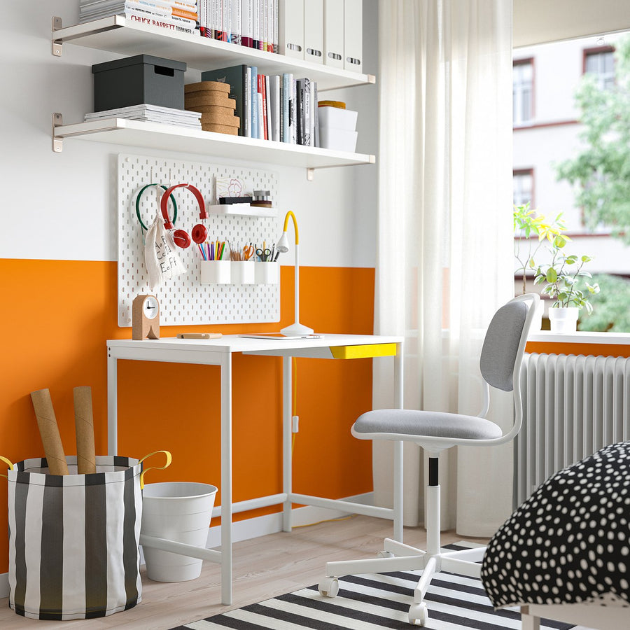 ENKROKEN desk, white, 85x56x72 cm