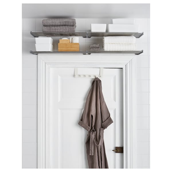ENUDDEN hanger for door, white, 35x13 cm