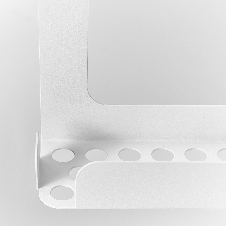ENUDDEN hanging shower shelf with hooks, white, 31x9x51 cm