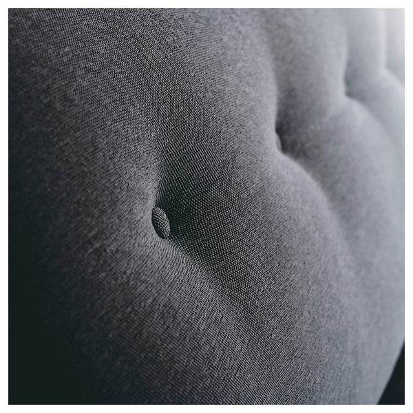 ESSEBODA 3-seat sofa, Knäbäck/anthracite birch, 222x94x96 cm