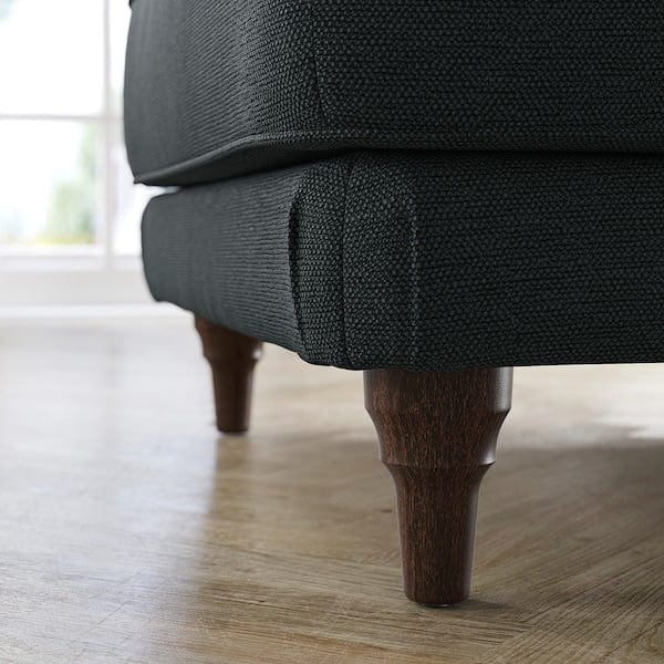 Ikea ESSEBODA - Footstool, Knäbäck anthracite/brown ,