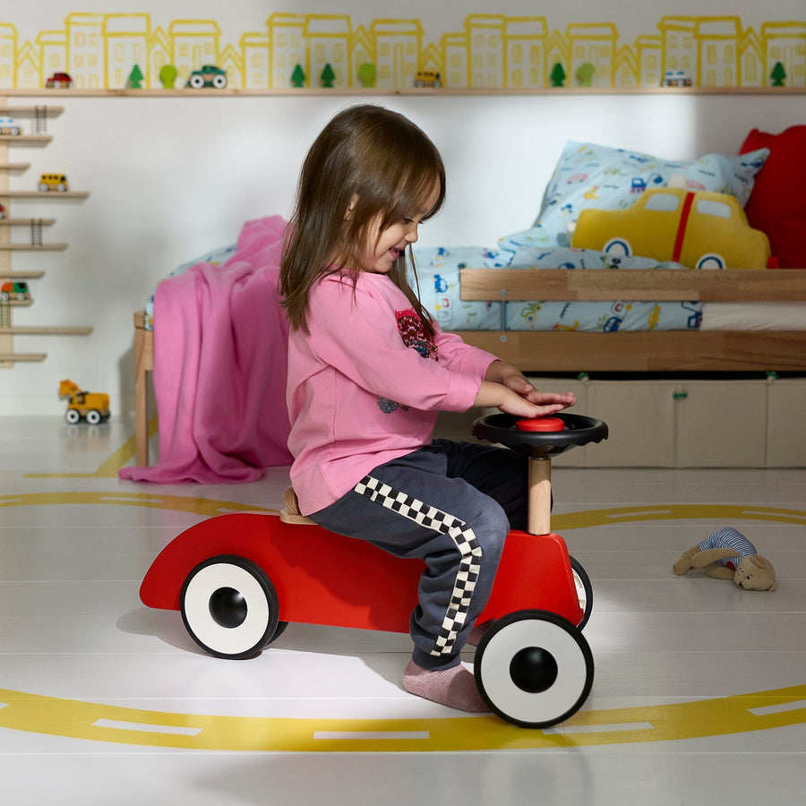 FÄLTHARE ride-on toy car, red, 68x36 cm