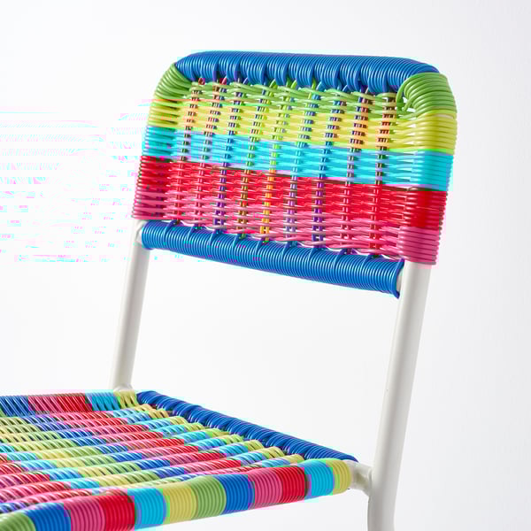 FÄRGGLAD children's chair, in/outdoor/multicolour, 29x57x35 cm