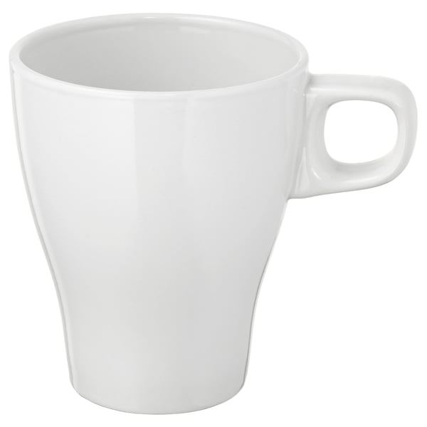 FÄRGRIK mug, stoneware white, 25 cl