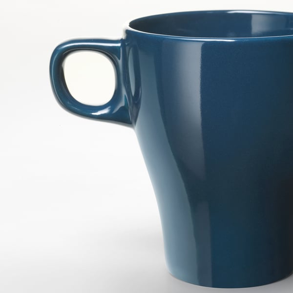 FÄRGRIK mug, dark turquoise, 25 cl