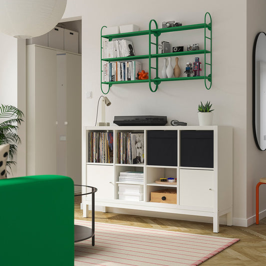 FÄRGSÄTTARE wall shelf combination, green