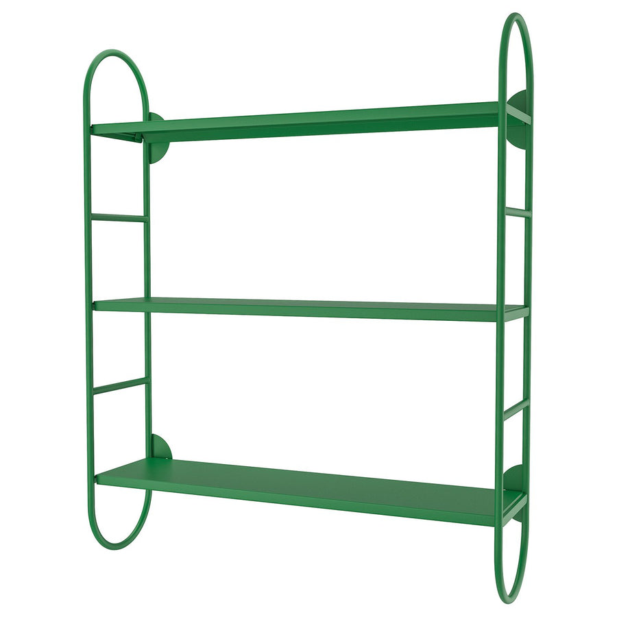 FÄRGSÄTTARE wall shelf, green, 60x16x74 cm