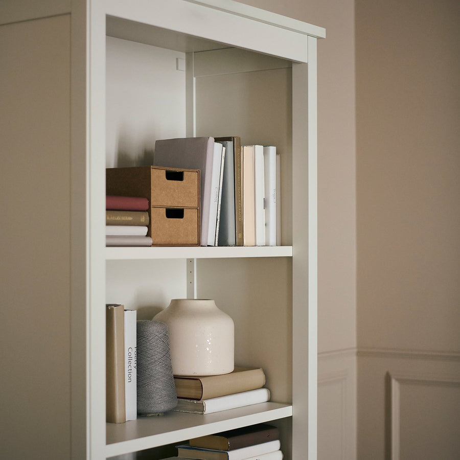 FÄRJKARL bookcase, off-white, 77x39x188 cm