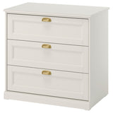 FÅGELFJÄLLET chest of 3 drawers, off-white, 82x51x78 cm