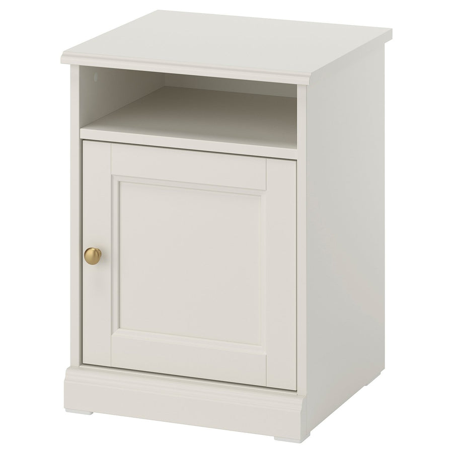FÅGELFJÄLLET bedside table, off-white, 42x41x56 cm