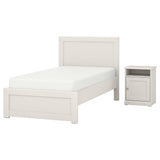 FÅGELFJÄLLET bedroom furniture, set of 2, off-white, 90x200 cm