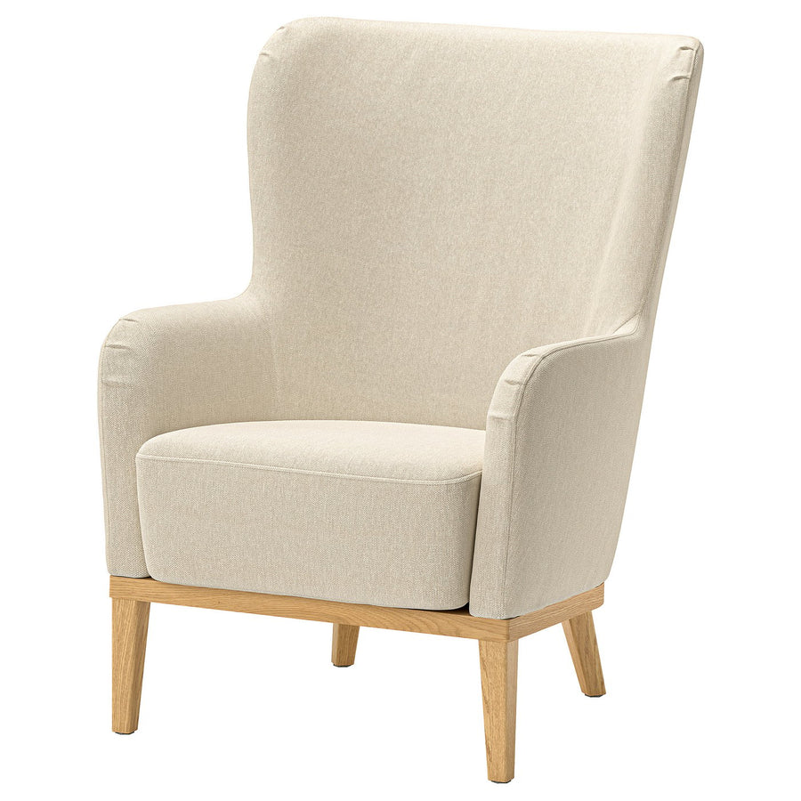 FAGERBACKEN cover for armchair, Knäbäck light beige