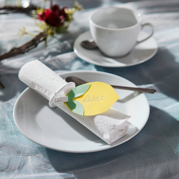 FANTASTISK paper napkin, white, 40x40 cm, 100 pack