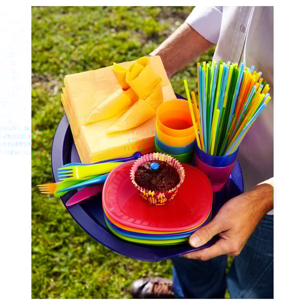 FANTASTISK paper napkin, yellow