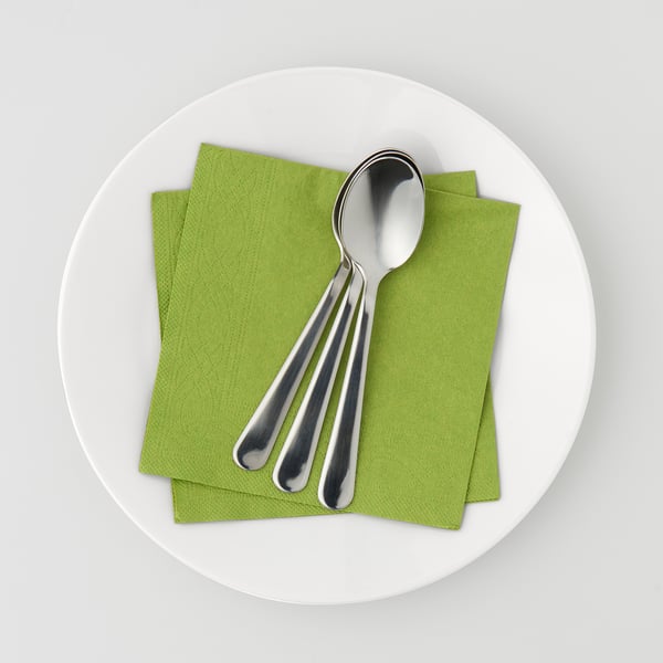 FANTASTISK paper napkin, medium green, 24x24 cm