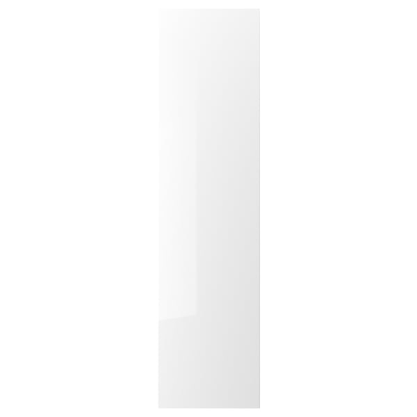 FARDAL door with hinges, high-gloss white, 50x195 cm