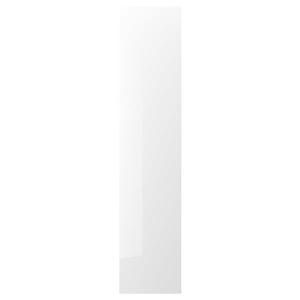 FARDAL door with hinges, high-gloss white, 50x229 cm