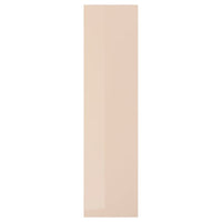 FARDAL door with hinges, high-gloss light orange, 50x195 cm