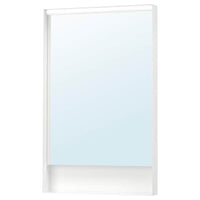 FAXÄLVEN mirror with built-in lighting, 60x95 cm
