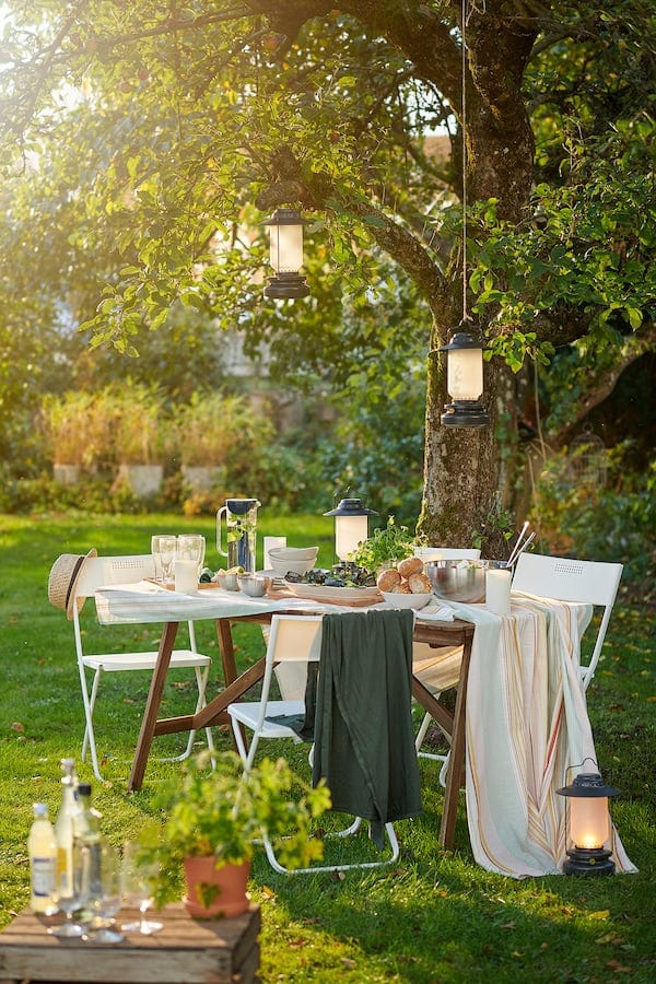 Ikea FEJAN - Chair, outdoor, foldable white