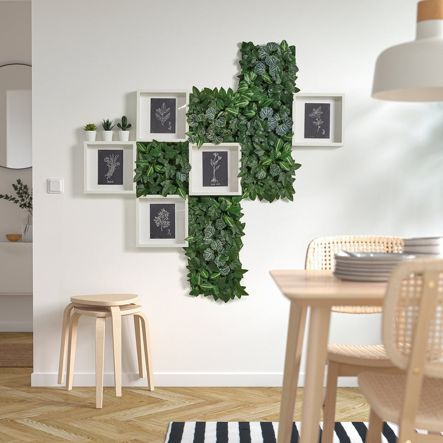FEJKA artificial plant, wall mounted in/outdoor/foliage, 25x25 cm