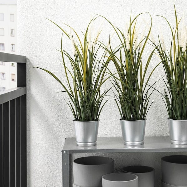 Ikea FEJKA - Artificial potted plant, in/outdoor decoration/grass, 9 cm